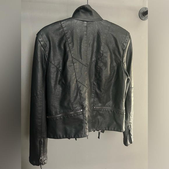 Blank NYC Vegan Leather Moto Jacket- gorgeous details with feminine touches! - Picture 2 of 3